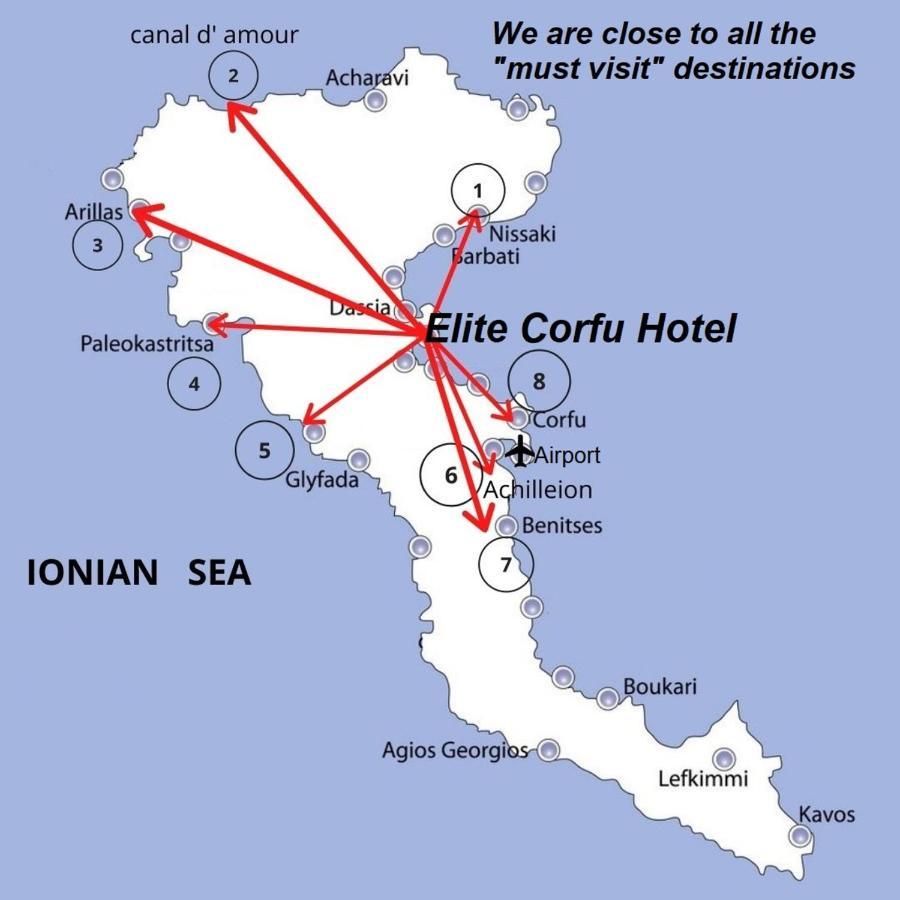 Elite Corfu Sea View Rooms Limni  Eksteriør bilde